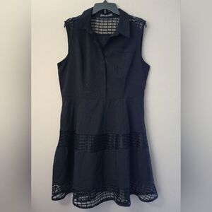 Signature Collection Black Sleeveless Dress with Peekaboo Panels Size XL